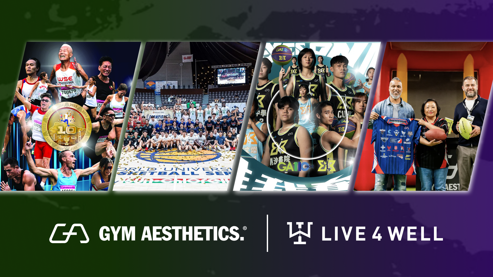 運動企業GYM AESTHETICS多年來秉持推廣體育運動的使命,與姊妹公司LIVE4WELL致力在香港建立多元化的體育生態系統,支持國際體育盛事。